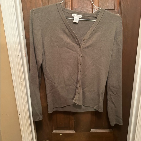 Women’s Medium Erik Spencer Green Button Down Long Sleeve Cardigan - Picture 1 of 9
